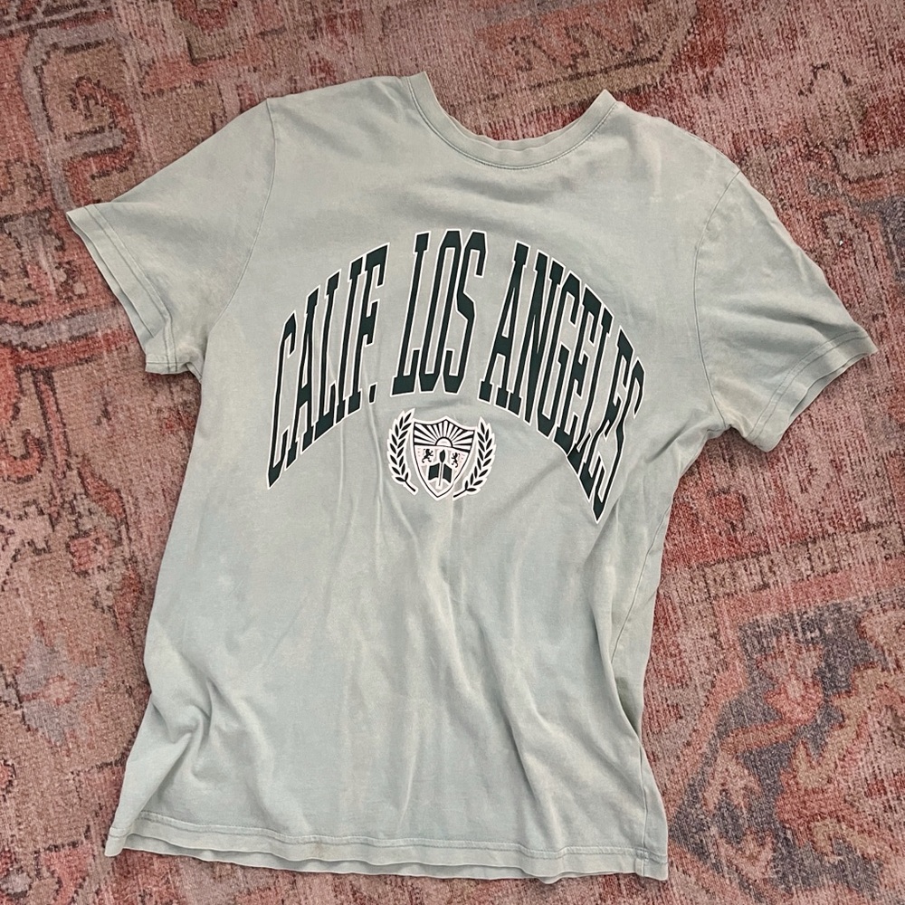 Primark Green Graphic Polo T-Shirt